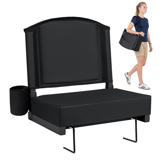 Goplus Stadium Seats with Back Support Suitable for Sports Events