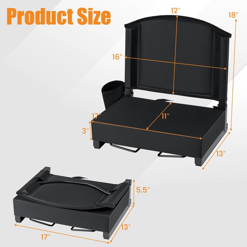 Load image into Gallery viewer, Goplus Stadium Seats with Back Support Suitable for Sports Events
