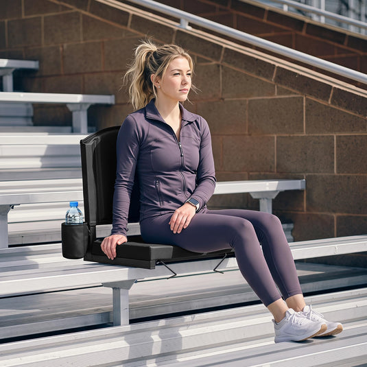 Goplus Stadium Seats with Back Support Suitable for Sports Events