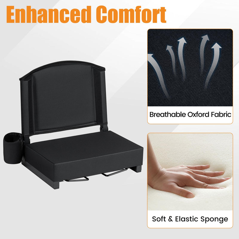 Load image into Gallery viewer, Goplus Stadium Seats with Back Support Suitable for Sports Events
