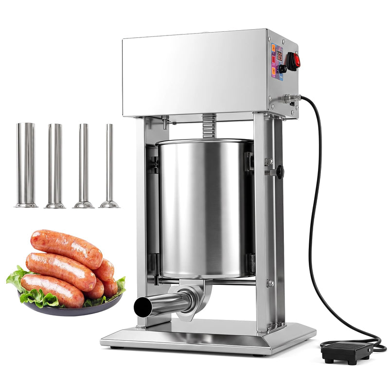 Load image into Gallery viewer, Goplus Electric Sausage Stuffer with 4 Stuffing Tubes Foot Pedal &amp; Stepless Speed
