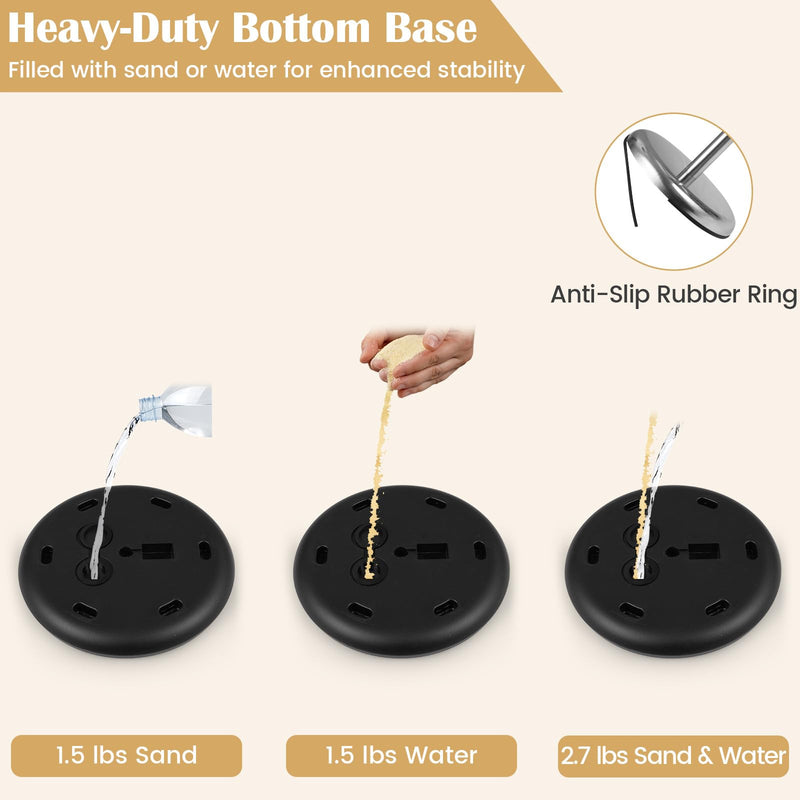 Load image into Gallery viewer, Goplus 11 x 17 Inch Height Adjustable Floor Standing Poster Stand with Snap-Open Frame &amp; 360° Rotation
