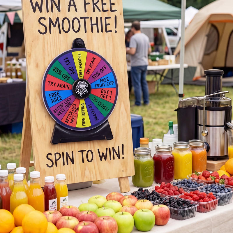 Load image into Gallery viewer, Goplus 12 inch Spinning Prize Wheel with Blackboard Marker Eraser &amp; Spare Pointer
