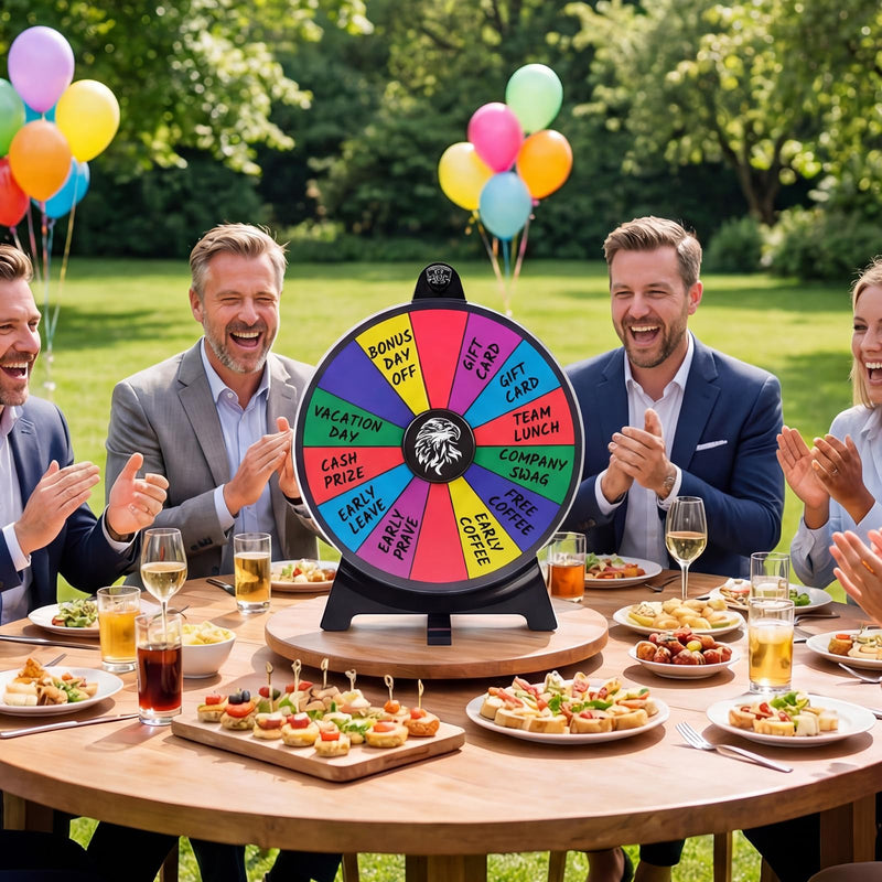 Load image into Gallery viewer, Goplus 12 inch Spinning Prize Wheel with Blackboard Marker Eraser &amp; Spare Pointer
