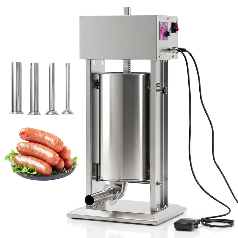 Load image into Gallery viewer, Goplus Electric Sausage Stuffer with 4 Stuffing Tubes Foot Pedal &amp; Stepless Speed

