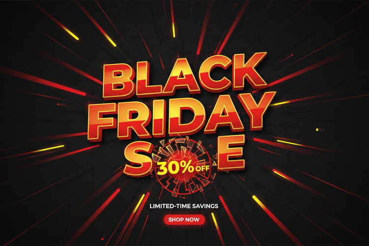 2000*700px  black friday sale  30% off