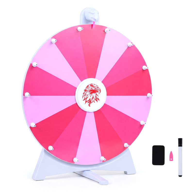 Load image into Gallery viewer, Goplus 20 inch Spinning Prize Wheel 14 Slots Spin Wheel with Blackboard Marker
