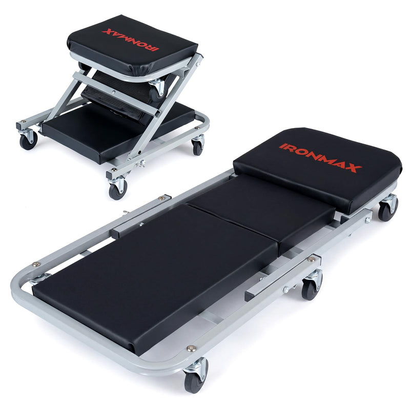 Load image into Gallery viewer, Goplus 36/40 Inch 330LBS Foldable Mechanic Creeper with 6 Swivel Wheels
