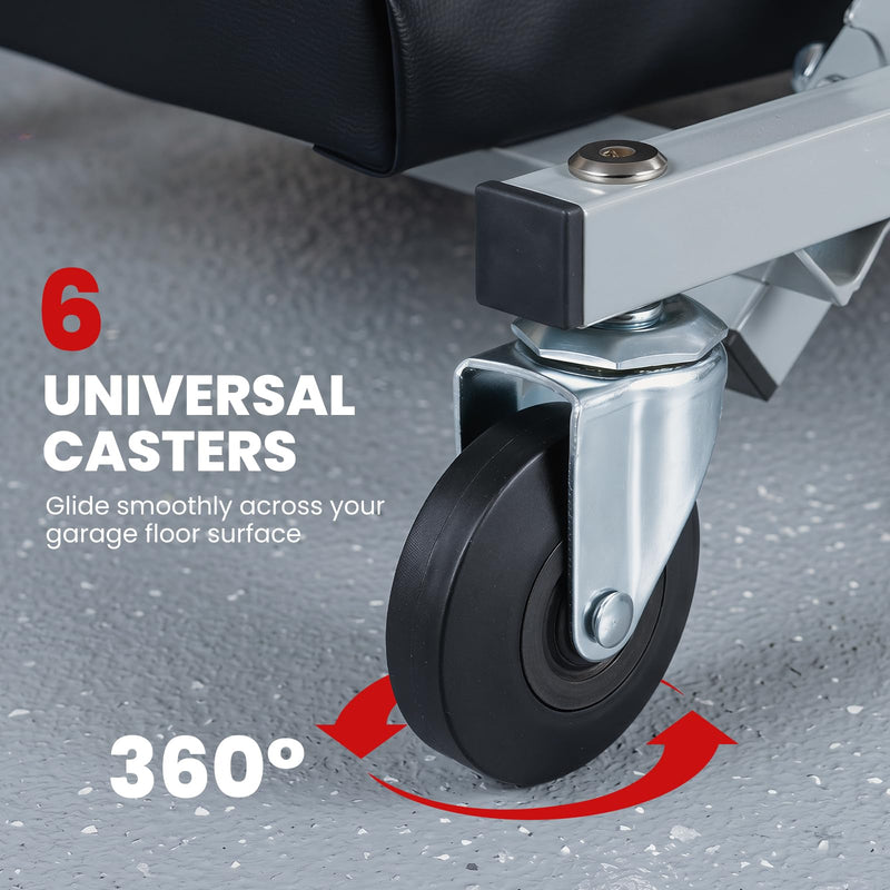 Load image into Gallery viewer, Goplus 36/40 Inch 330LBS Foldable Mechanic Creeper with 6 Swivel Wheels
