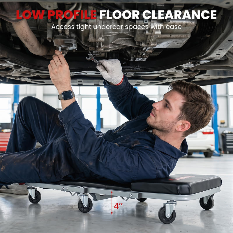 Load image into Gallery viewer, Goplus 36/40 Inch 330LBS Foldable Mechanic Creeper with 6 Swivel Wheels
