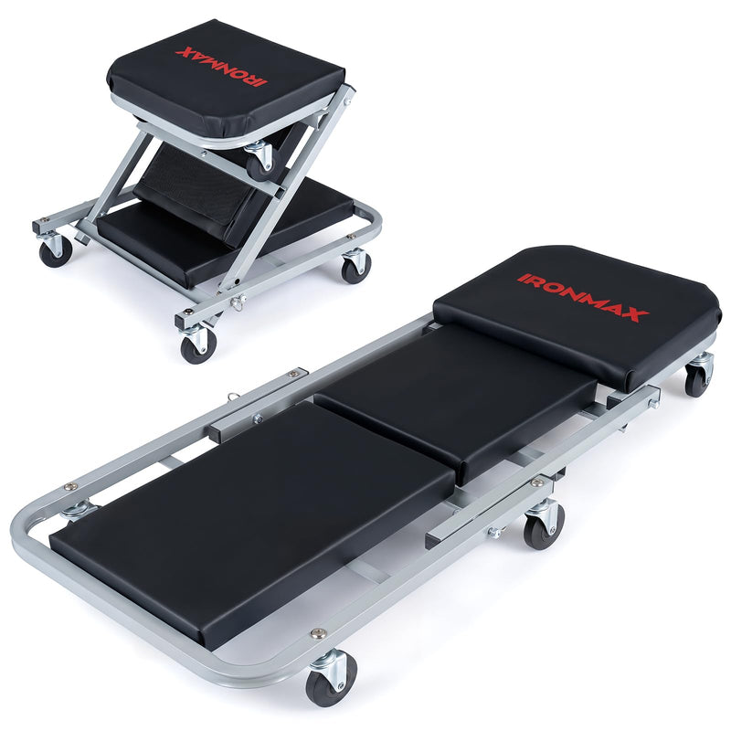 Load image into Gallery viewer, Goplus 36/40 Inch 330LBS Foldable Mechanic Creeper with 6 Swivel Wheels
