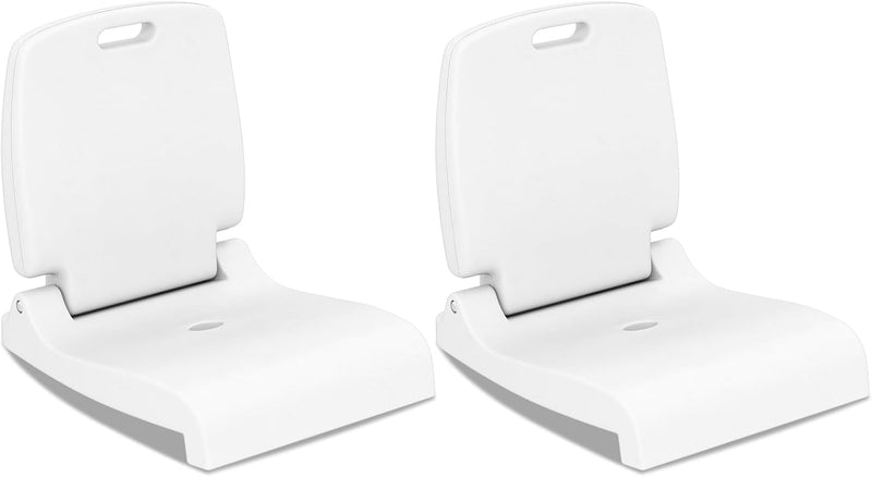 Load image into Gallery viewer, Goplus Foldable Portable Flip Seat with Back Support &amp; 2 Handles for Edge of Pool
