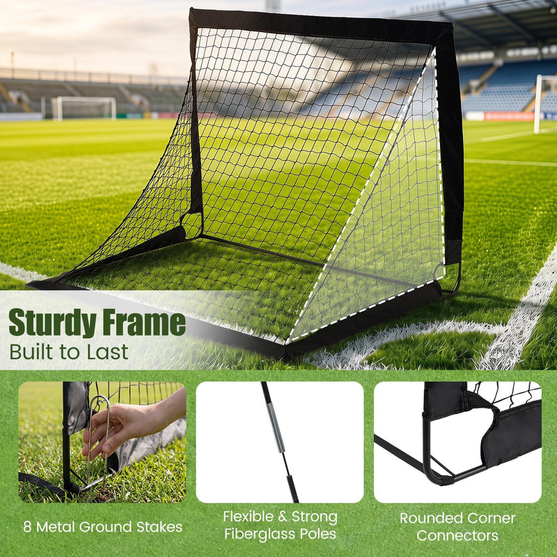 Load image into Gallery viewer, Goplus Portable Soccer Goals for Backyard Set of 2 for Outdoor Sports
