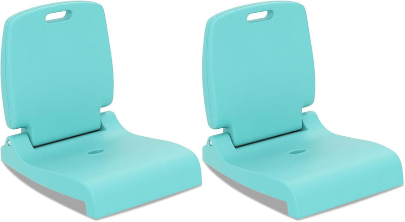 Load image into Gallery viewer, Goplus Foldable Portable Flip Seat with Back Support &amp; 2 Handles for Edge of Pool
