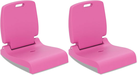 Goplus Foldable Portable Flip Seat with Back Support & 2 Handles for Edge of Pool