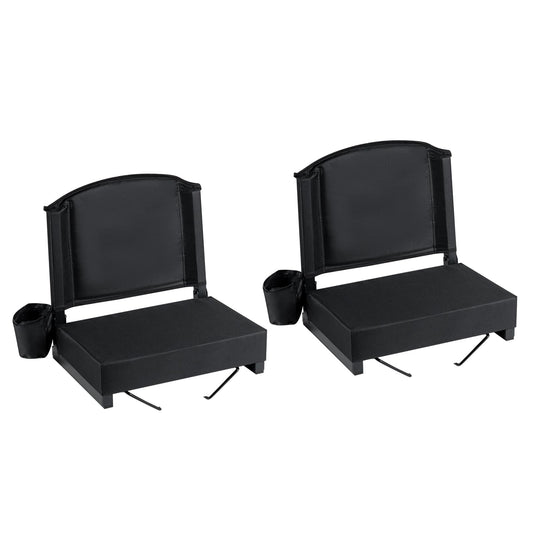 Goplus Stadium Seats with Back Support Suitable for Sports Events