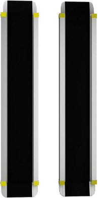 Goplus Adjustable Portable Aluminum Ramps with Non-Skid Surface for Home Steps