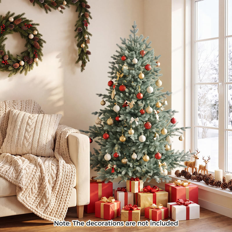 Load image into Gallery viewer, Goplus 5ft/6ft/7ft/8ft Pre-Lit Aspen Christmas Tree Holiday Decoration Tree for Home
