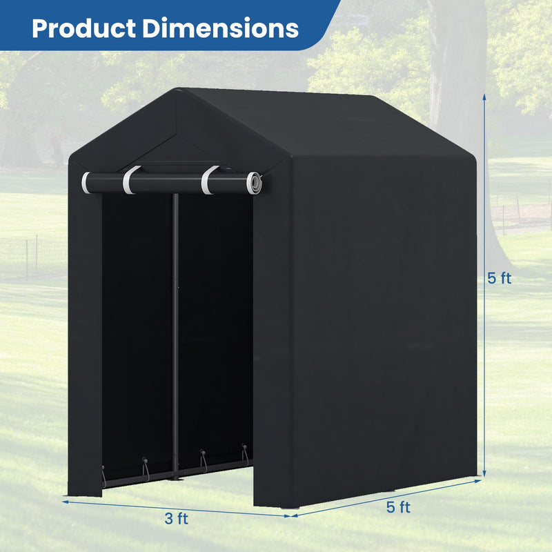 Load image into Gallery viewer, Goplus Heavy-Duty Portable Storage Shed Waterproof Outdoor Carport Garage Tent
