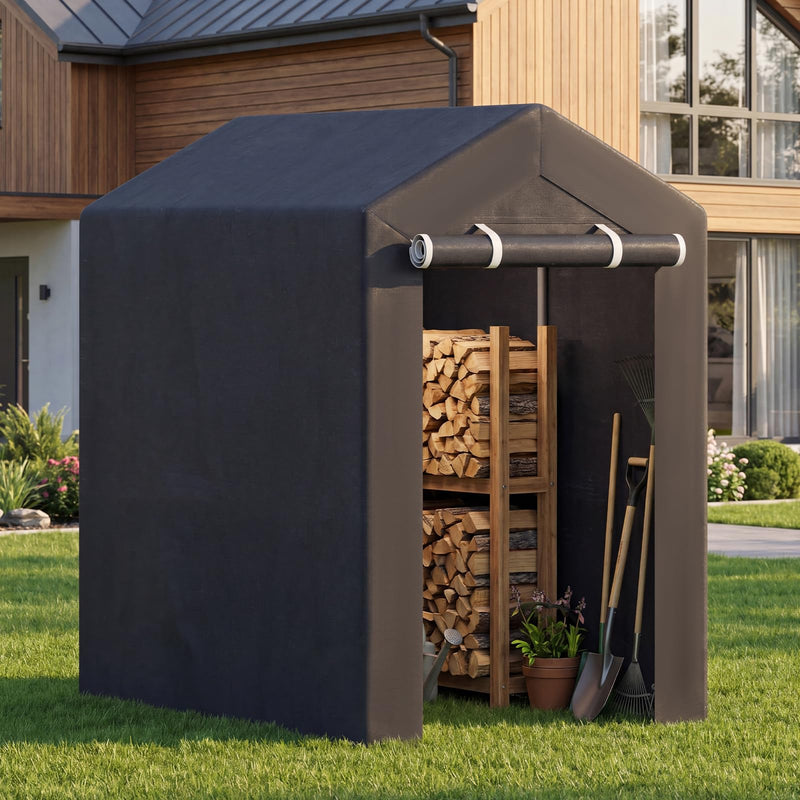 Load image into Gallery viewer, Goplus Heavy-Duty Portable Storage Shed Waterproof Outdoor Carport Garage Tent
