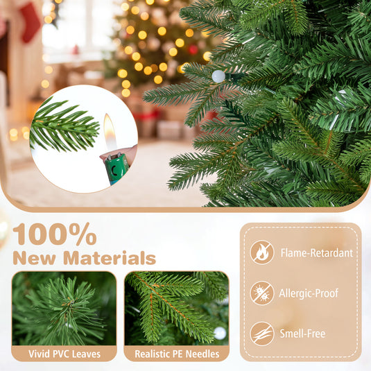 Goplus 6.3 FT Smart Pre-Lit Christmas Tree with 230 Pre-Lit RGB LED Lights