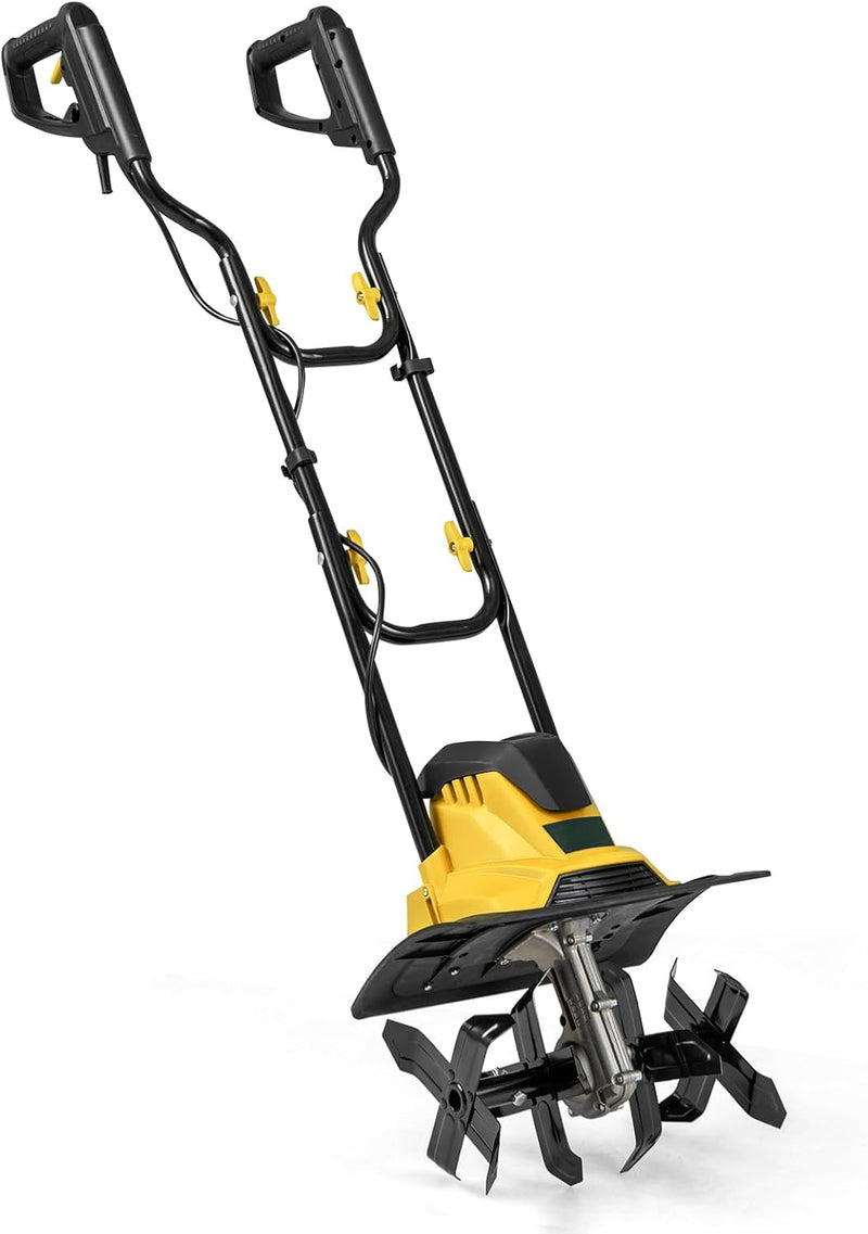 Load image into Gallery viewer, Goplus Corded Electric Tiller Cultivator 10 Amp Powerful Foldable Garden Rototiller
