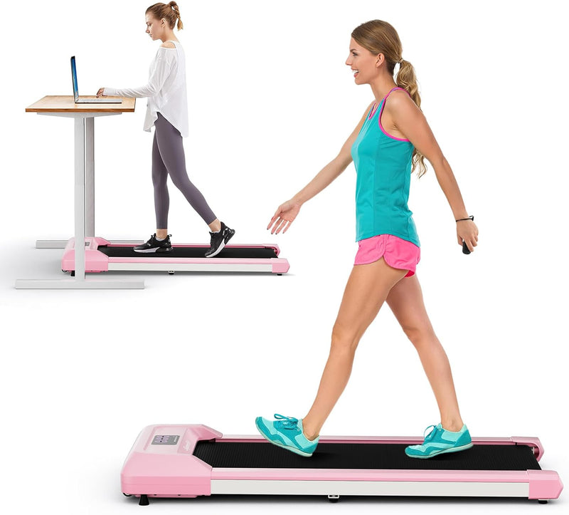 Load image into Gallery viewer, Goplus Walking Pad, 2 in 1 Under Desk Treadmill for Home and Office, Walking Pad Treadmill Under Desk with 265 lbs Capacity
