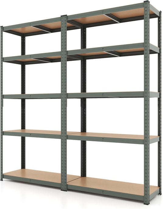 Goplus 5 Tier Adjustable Garage Shelving Unit Multipurpose Organizing Shelf