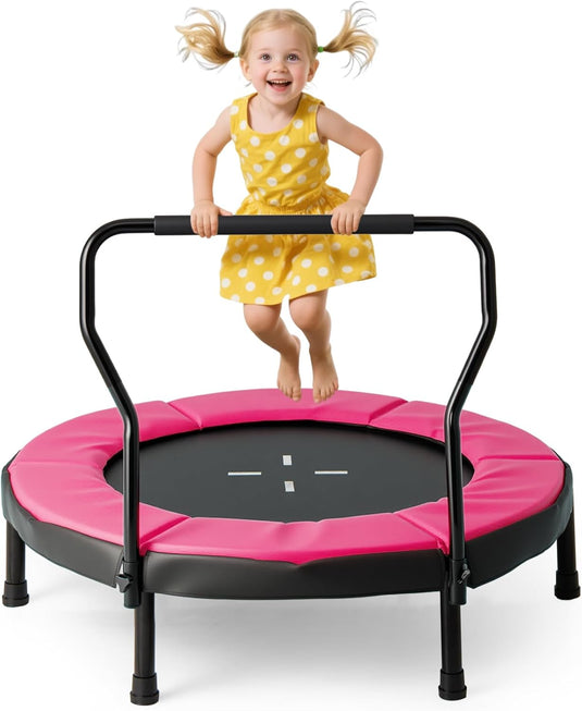 Goplus 40" Trampoline with Foam Handlebar & Safety Pad