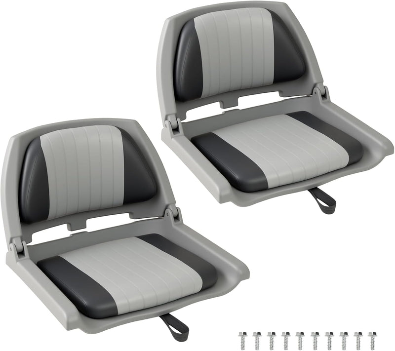 Load image into Gallery viewer, Goplus Molded Low Back Fishing Boat Chairs Marine-Grade PVC Cushion Pad
