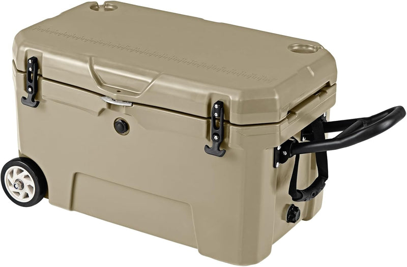 Load image into Gallery viewer, Goplus 52QT Insulated Rolling Cooler w/6-Day Ice Retention Pull Handle Wheels
