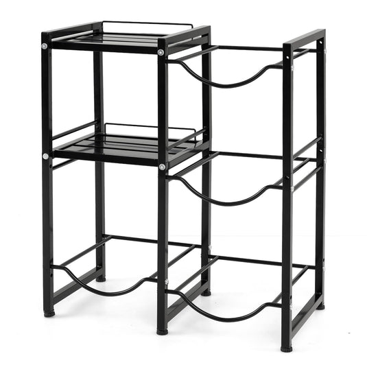 Goplus 3-Tier 5 Gallon Water Jug Holder with Shelves (Small Top Sheld)