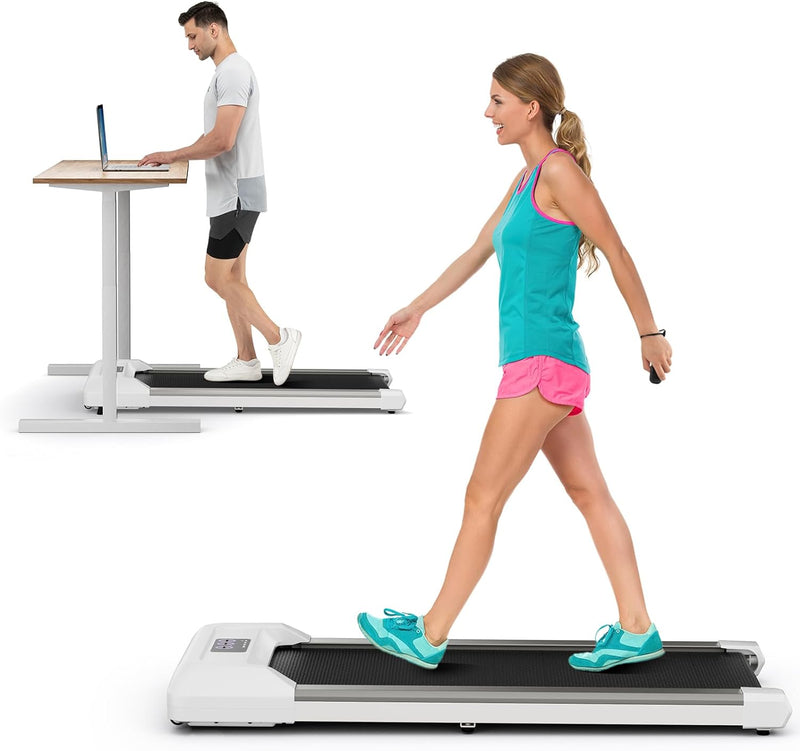 Load image into Gallery viewer, Goplus Walking Pad, 2 in 1 Under Desk Treadmill for Home and Office, Walking Pad Treadmill Under Desk with 265 lbs Capacity
