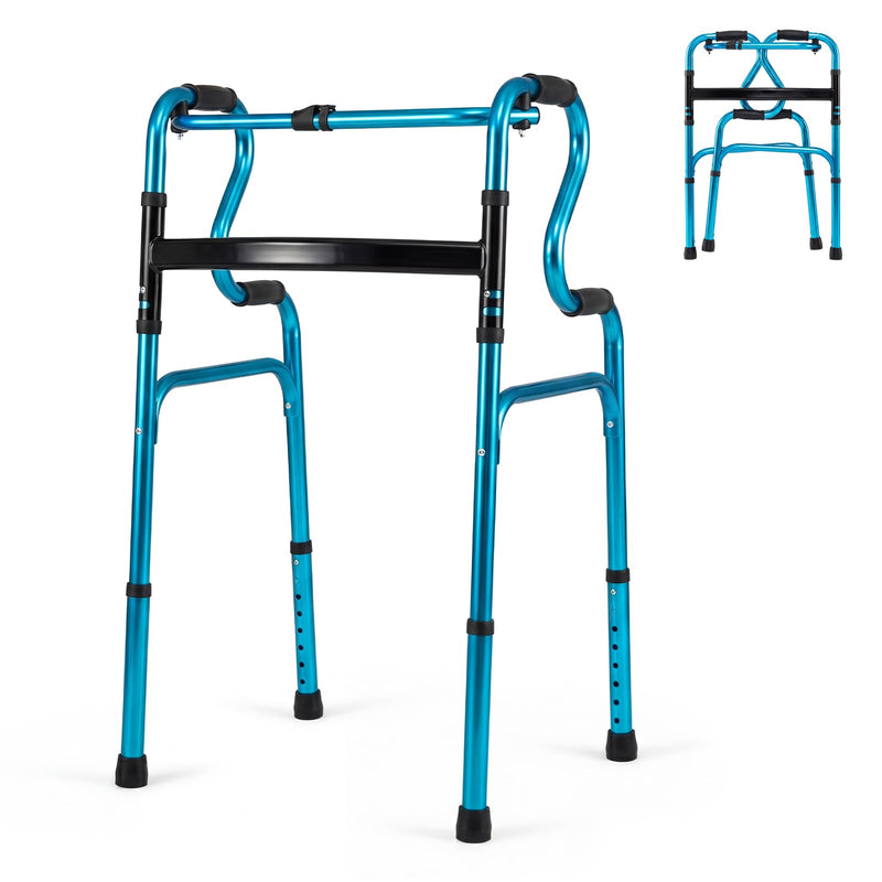 Load image into Gallery viewer, Folding Walker, 400LBS FDA Certification Toilet Armrest
