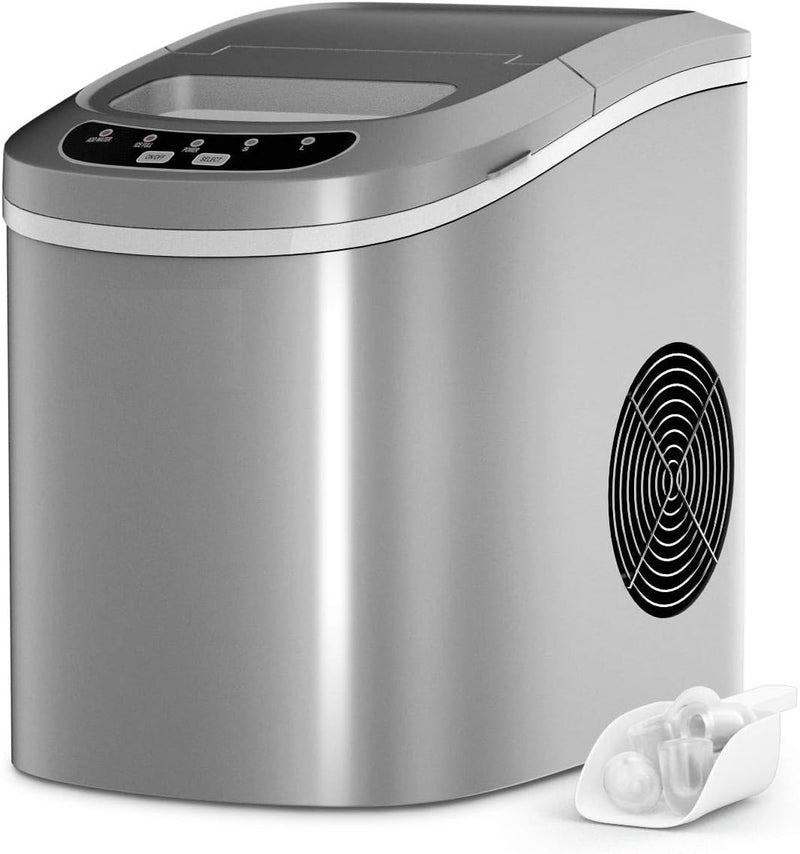 Load image into Gallery viewer, Portable Ice Maker Countertop, Electric Ice Maker with Easy Operated Panel
