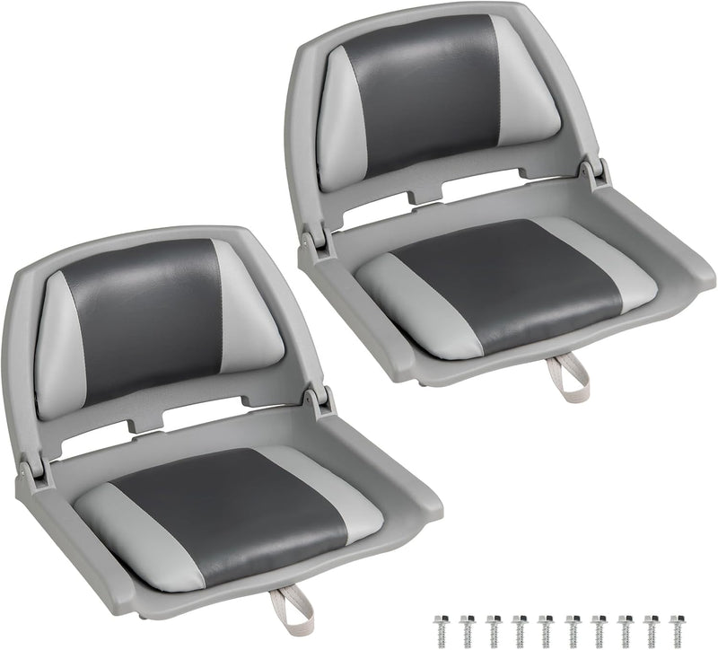 Load image into Gallery viewer, Goplus Molded Low Back Fishing Boat Chairs Marine-Grade PVC Cushion Pad
