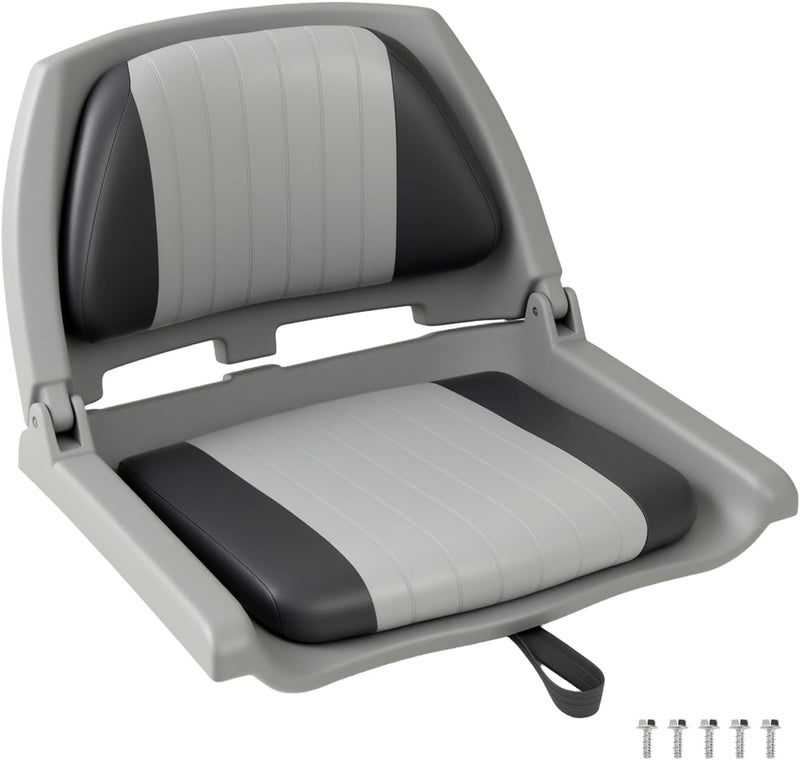 Load image into Gallery viewer, Goplus Molded Low Back Fishing Boat Chairs Marine-Grade PVC Cushion Pad
