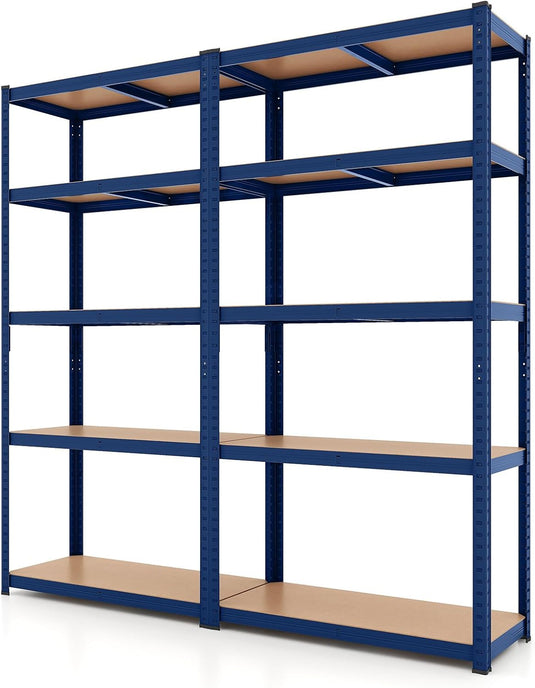 Goplus 5 Tier Adjustable Garage Shelving Unit Multipurpose Organizing Shelf