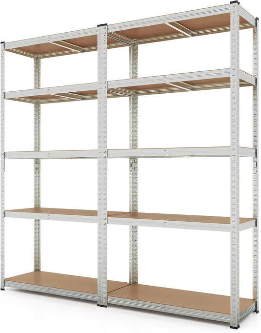 Goplus 5 Tier Adjustable Garage Shelving Unit Multipurpose Organizing Shelf