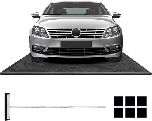 Goplus Garage Floor Mat, 22’ x 9’ Garage Mat for Under Car, Waterproof Protection from Snow Rain Mud