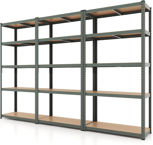 Goplus 5 Tier Adjustable Garage Shelving Unit Multipurpose Organizing Shelf