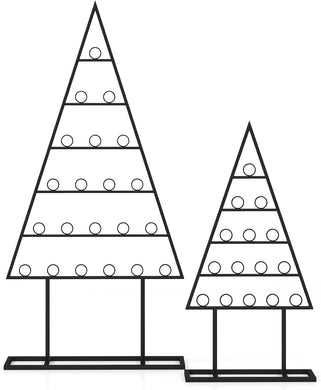 Goplus 2 Pack Christmas Tree Photo Holder with 36 Round Clips
