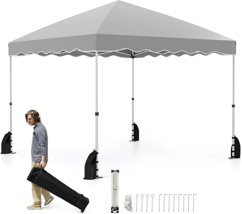 Load image into Gallery viewer, Goplus 10 X 10 FT Pop up Canopy Tent with Wheeled Bag
