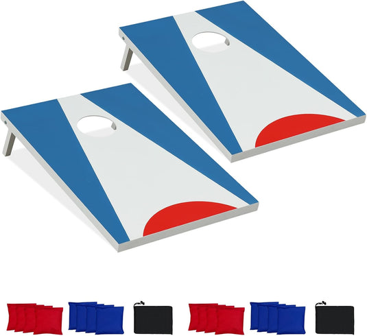 Goplus 3 x 2FT Cornhole Board Set with 8 Bean Bags