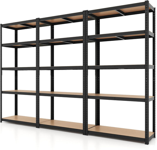 Goplus 5 Tier Adjustable Garage Shelving Unit Multipurpose Organizing Shelf