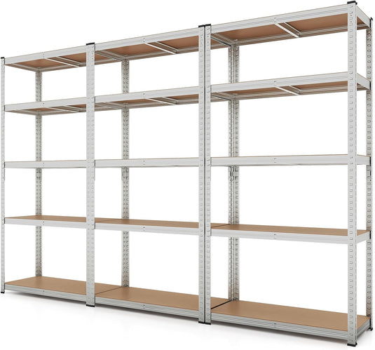 Goplus 5 Tier Adjustable Garage Shelving Unit Multipurpose Organizing Shelf