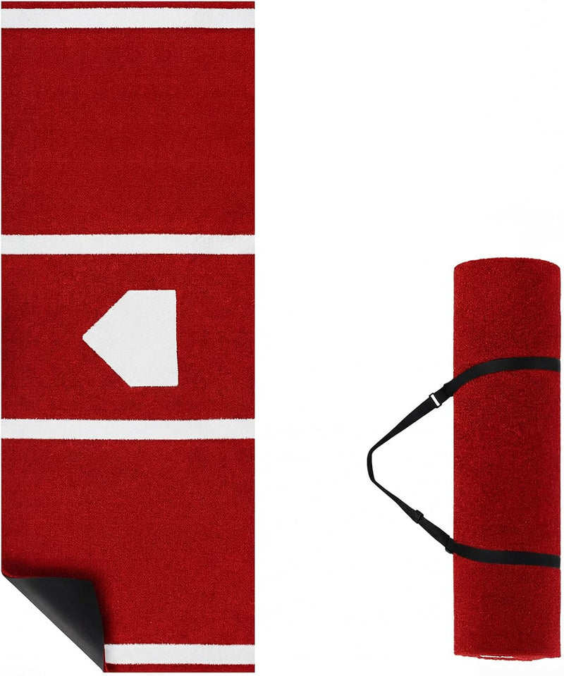 Load image into Gallery viewer, Goplus 10x3.8 ft Baseball Batting Mat with 15 mm Turf for Indoor Outdoor Training
