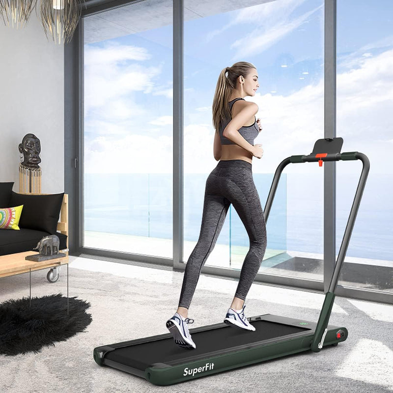 Load image into Gallery viewer, 2 in 1 Folding Treadmill, 2.25HP Under Desk Electric Superfit Treadmill
