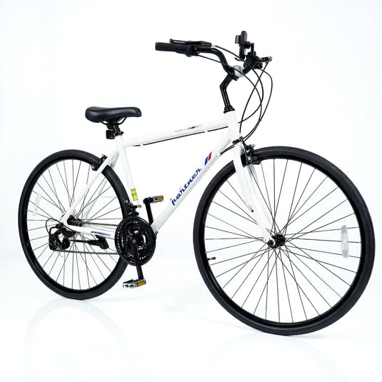 Goplus Hybrid Bike 18-Speed 700C Urban Commuter Bicycle w/Shimano Drivetrain