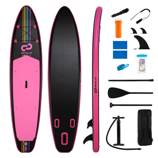 Goplus 11FT Inflatable Stand Up Paddle Board with Accessory Pack
